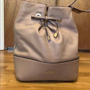 Kate Spade Nude Leather bucket bag